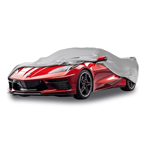 Car Covers Weatherproof Max Car Cover & Warranty Compatible with Chevrolet 2005-2013 Corvette – Outdoor Cover Theft Cable Lock Car Accessories Better Than Waterproof