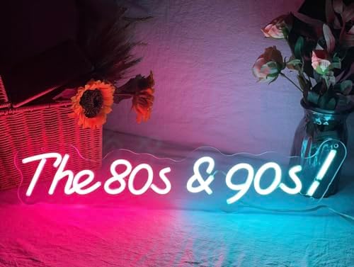 THE PARTY PLANET The 80s & 90s! Custom Back To The 80s LED Neon Sign ...