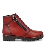 VALE IN - Botines de Piel 23887 para: Mujer Color: Burdeos Talla: 36