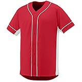 Augusta Sportswear Boys' Slugger Baseball Jersey L Red/White
