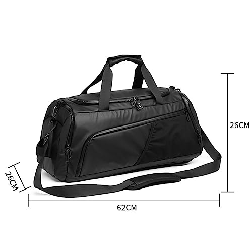 Gym Duffle Bag Waterproof Sports Travel Weekender Bag Sports Travel Bags with Shoes Compartment Gym Duffle Bag for Men Women - Image 3