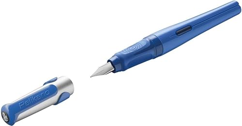 Miniatura 11 de Pelikan Pelikano 802994 - Pluma estilográfica, punta para principiantes, color rojo, en caja, 1 unidad Rojo -,Azul,leyenda