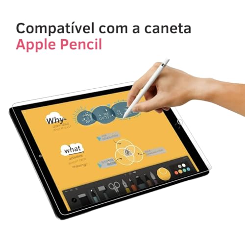 Película Vidro p iPad Air de 11 polegadas (M2) 2024 A2902 / A2903 Proteção Vidro 9H Temperado Anti I