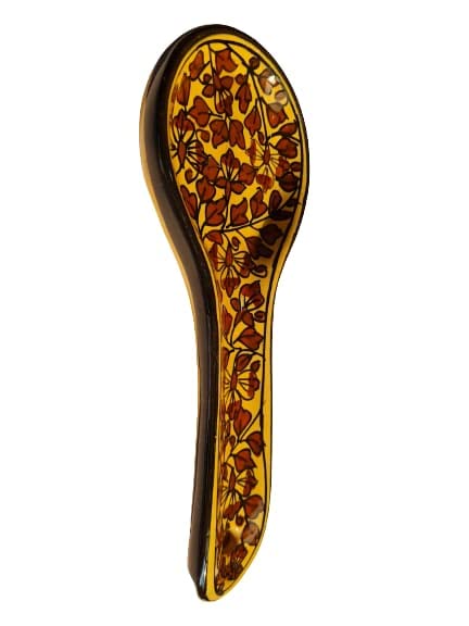 Mirakii Ceramic Hand Painted Golden Spoon Rest or Holder for Spoon Stand Rester on Dinning Table - Image 3 thumbnail