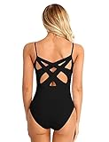 MSemis Women's Camisole Spaghetti Straps Leotard Ballet Dance Criss Cross Back Dancewear