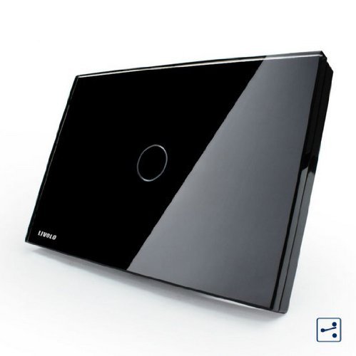 NIMTEK US/AU Standard, 1-gang 2-way Touch Control Light Switch VL-C301S-82 with LED indicator, Knight Black Glass Panel