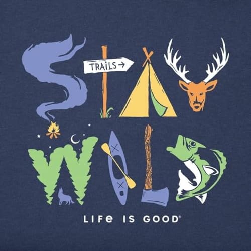 Life is Good Kids Stay Wild Short Sleeve Crusher Tee2
