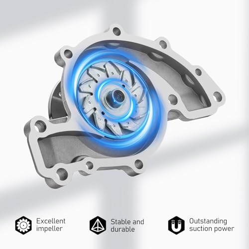 BDFHYK AW5075 Automotive Engine Water Pump Kit Compatible with Chevrolet Impala 2000-2005, Compatible with Buick Allure 2005-2009, Compatible with Pontiac Grand 1997-2008, Replces 251-718 WP-9016 by BDFHYK - Used condition - Image 4