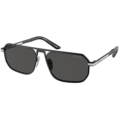 Prada Sunglasses PR A 53 S 1BO5S0 Matte Black Dark Grey