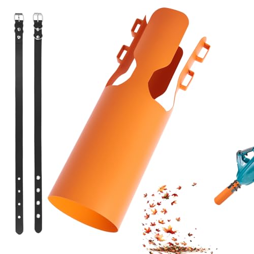 Amplificatore d'aria per soffiatore di foglie da 5 a 10 cm, per gonfiare foglie, aghi di pino spessi (arancione)