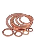 WSHR-90314 5pcs M5.5 Ultra-Thin Copper Flat Washers Gaskets Washer Gasket 30mm-32mm Outer Dia 1.2mm-2mm Thickness - (Inner Dia: M5.5x31mmx1.5mm)