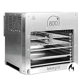 intergrill 800° Gas XXL 6.52kW | 20 kg Steakgrill inkl. Grillrost und Gastroschale | Oberhitzegrill für das perfekte BBQ | Hergestellt aus Edelstahl