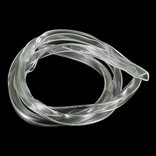 sourcing map U Kanal Randstreifen 4.9ft Länge Gummi Schutz Siegel Streifen Kante Beschützer Passt für 8-9mm Kante (33/64 B x 15/32 H) Klar