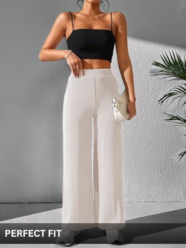 Image of GRECIILOOKS Women's Parachute Cargo Pants - High Waist Flared Korean Trousers| Trendy Casual Wear for Daily & Travel Use (Available in Plus Size)
