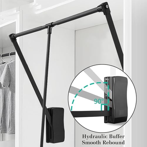 Cintre réglable 15 kg élévateur dressing escamotable gain place