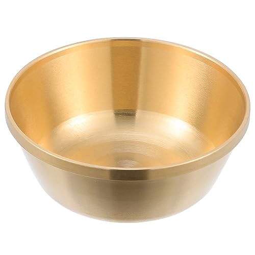 Cabilock 1pieza Cuenco De Agua Budista De Cobre Pulido Tazón Decorativo Para Ofrendas Cuenco Sagrado Para Altares Y Decoración De Fiestas Y Duradero
