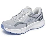 Skechers Go Run Consistent 2.0 Advantage - Tenis para Mujer, Gris/Lavanda, 25 cm