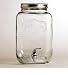 Imagen de Circleware 66919 Sun Tea Mason Jar dispensador de bebidas de vidrio con tapa de entretenimiento cristalería para agua