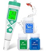 Salt pH Tester for Aquariums, Pools, and Hydroponics 5-in-1 TDS EC Salinity Meter
