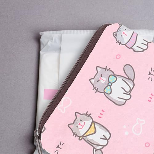 Bolsa para compresas sanitarias Angoily de poliéster con diseño adorable (Pack de 4) 6