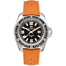 Sea Quartz Automatic on Orange Oceanflex Rubber