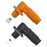 Batterieanschluss Energiespeicheranschluss, Batterie-Energiespeicher-Stecker flammhemmend für Energiespeicherung Einzelkern-Steckverbinder Schutzart IP67 (Orange + Schwarz, 120a)