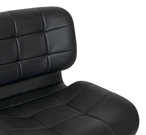 Studio Designs Black Crest Drafting Work Chair with Foot Rest - Adjustable Height - Contoured for Desk or Drafting Table - Thumbnail 7