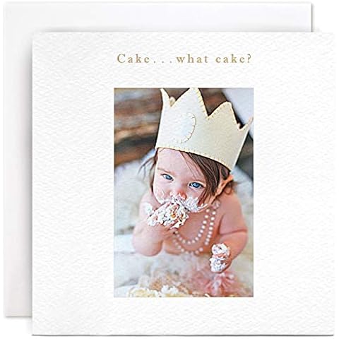 Susan O'Hanlon Blank Birthday Card - Baby. Cake.What Cake? Cover