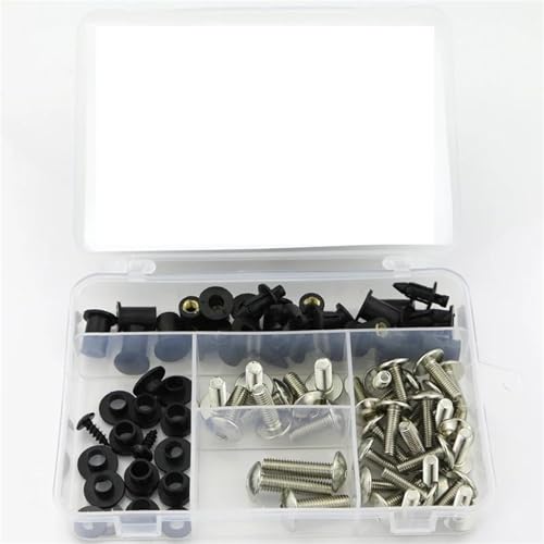 Tornillos de carenado para CBR929RR 2000-2001 juego de tuercas chapa y clips de acero plata