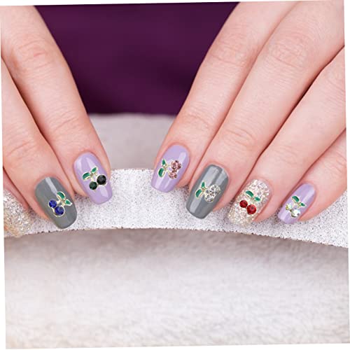 FRCOLOR 60 Pçs Acessórios De Arte Para Unhas Com Strass Decoração Com Glitter Cerejas Maraschino Dec