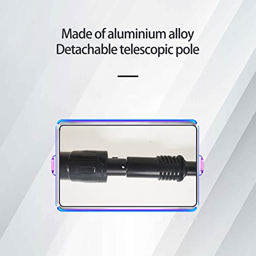 6 Inch Mini Chainsaw Cordless, 2-in-1 Pole Chainsaw Long Reach 6Ft/180CM Extendable Pole Saw Battery Powered Tree Pruner, Handheld Rotatable Tree Cutter for Yard Garden - Image 5