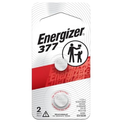 Energizer Silver Oxide Coin Batteries, Button Cell 1.5 Volt Battery Alkaline, 2 Count