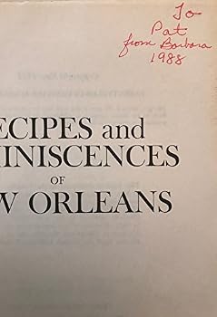 Plastic Comb Recipes and Reminiscences of New Orleans Book