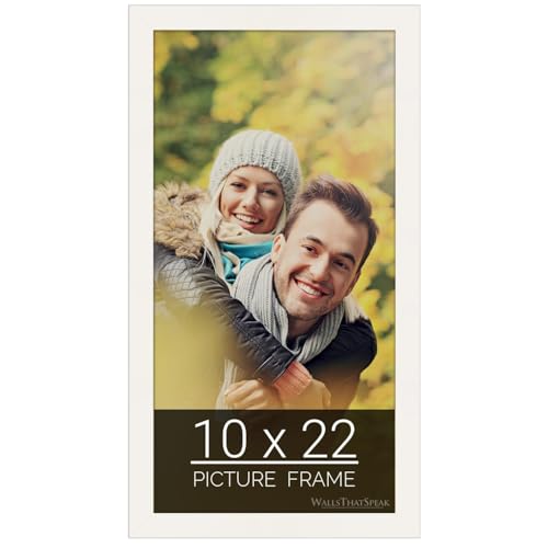 wallsthatspeak 10x22 white Picture Frame for Puzzles Posters Photos or Artwork
