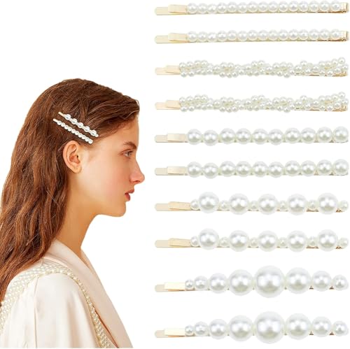 Perles de cheveux lot de 10 pour fixer et décorer les coiffures de filles