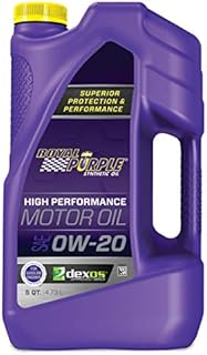 Royal Purple ROY51020 API-Licensed SAE 0W-20 High Performance Synthetic Motor Oil - 5 qt.