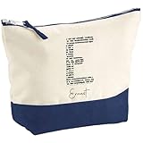 100% Coton Épais & Finition Beige / Bleu Marine Toile en coton résistante adaptée à un usage régulier. Association de coloris beige naturel et base bleu marine contrastée pour un rendu soigné et structuré. Fermeture zippée en métal robuste assurant une ouverture et fermeture fluide au quotidien.