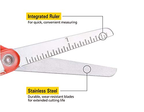 Stanley 5" Kids Scissors, Blunt Tip, Safety, Comfortable, For Left and Right Handed Use, For Office School Student Crafts, Assorted Colors, 2 Pack 4 41Aw18WprRL