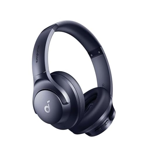soundcore by Anker Q20i kabelloser Bluetooth Over-Ear-Kopfhörer mit Hybrid Active Noise Cancelling, 40h Spielzeit im ANC-Modus, Hi-Res Audio, tiefer Bass, Personalisierung per App (Blau)