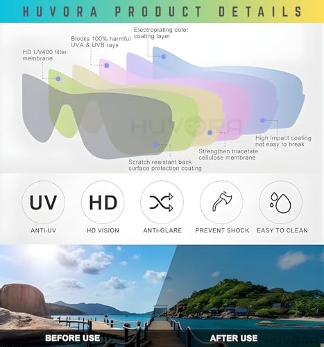 Image of Foldable Sports Sunglasses for Cricket Riding Driving Cycling Anti Glare Rimless UV400 Protected Goggles for Men Mirrored Shades for Man Stylish Branded Night Driving Glasses