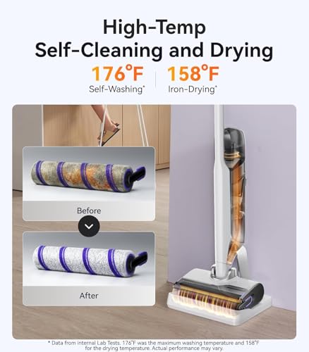 Image of NARWAL S30 Wet Dry Vacuum Cleaner with 20000Pa Suction, 176F Self-Cleaning, Heated Drying, Disposable Waste Bag, Tangle-Free, Cordless Vacuum Mop for Hard Floors & Edge Cleaning, Easy to Use