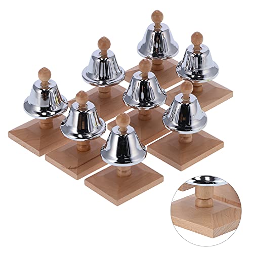 8 Note Handbells, Musical Instrument Colorful Metal Bells Professional For Kindergarten And Elementary Schools #TOP6
