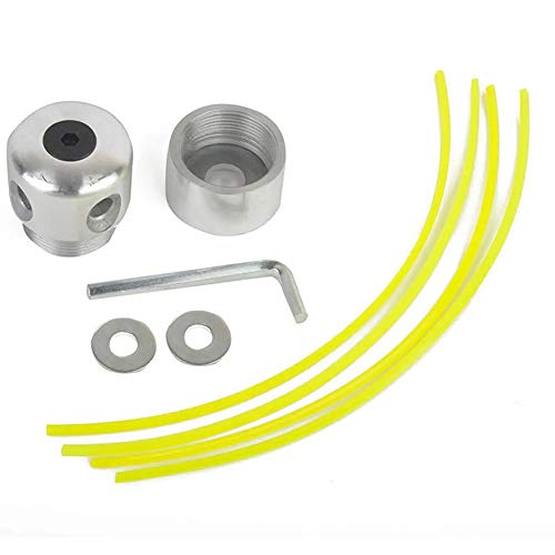 Spools Boundary Wire Aluminium Strimmer Head Trimmer Head String for Universal Lawn Mower Cutter Garden Improvement Tools (Color : Silver, Size : 55x45mm)