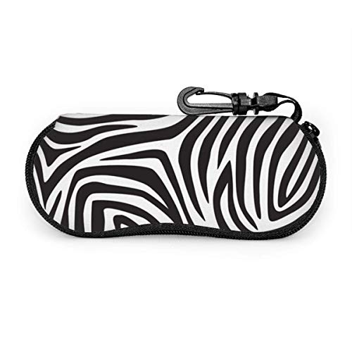 sherry-shop Estuche para gafas de sol Trendy Zebra Stripes Travel Soft Neoprene...