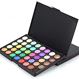 40 Colors Eyeshadow Palette Matte Glitter Pearlescent Powder Shimmer Shine Nude Eye Pigments Make Up Palette Set Cosmetics (Vibrant)