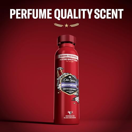 Old Spice Night Panther Men’s Deodorant Body Spray ml, Aluminium Free, Long Lasting Perfume Quality Scent, 48H Fresh, Anti-White Mark and Yellow Stain,Pack of 6 - Image 2