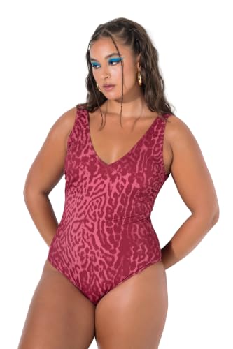 Maillot de bain sculptant imprimé léopard Studio Untold avec bonnets souples