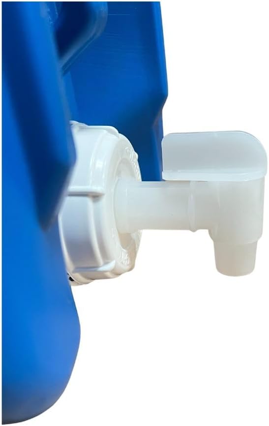 White Plastic Drum Faucet Flow 3/4 Spigot Replacement (2)