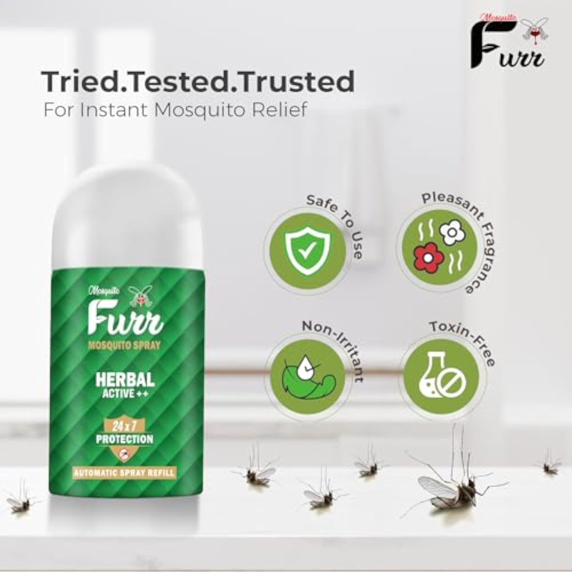 Herbal Active Automatic Spray Refill for Houseflies & Insects