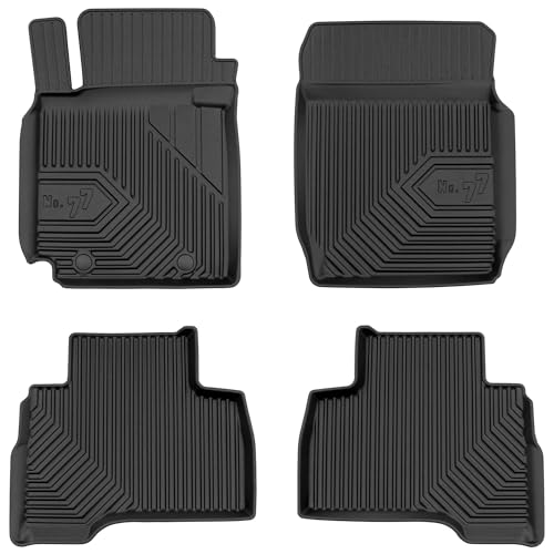 MOTOS Alfombrillas de Goma para Suzuki Grand Vitara II 2005-2014 Mejore la Comodidad de Sus Viajes con la Alfombra Antideslizante Car No.77- Alfombrillas de Coche para Varias Estaciones
